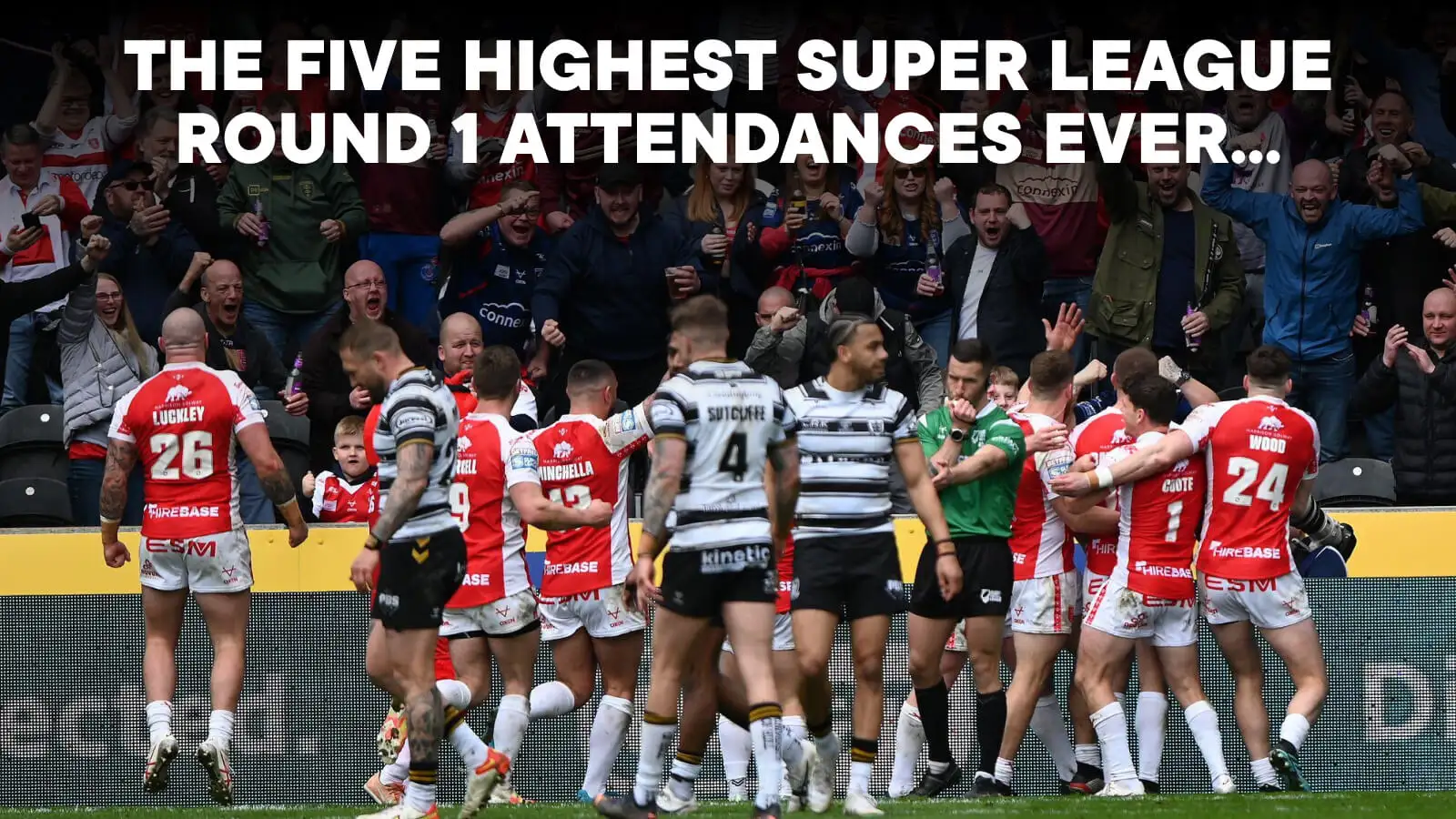 Hull derby, 'The five highest Super League Round 1 attendances ever'