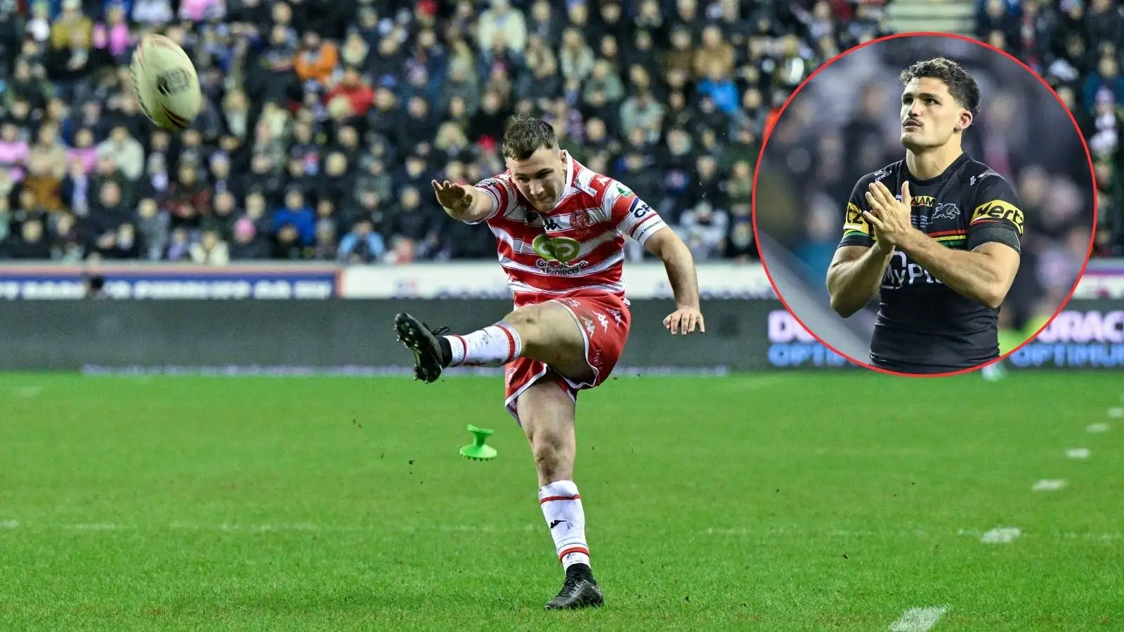 Wigan Warriors’ Harry Smith reveals post-match chat with Nathan Cleary after shirt swap: ‘Credit to him’