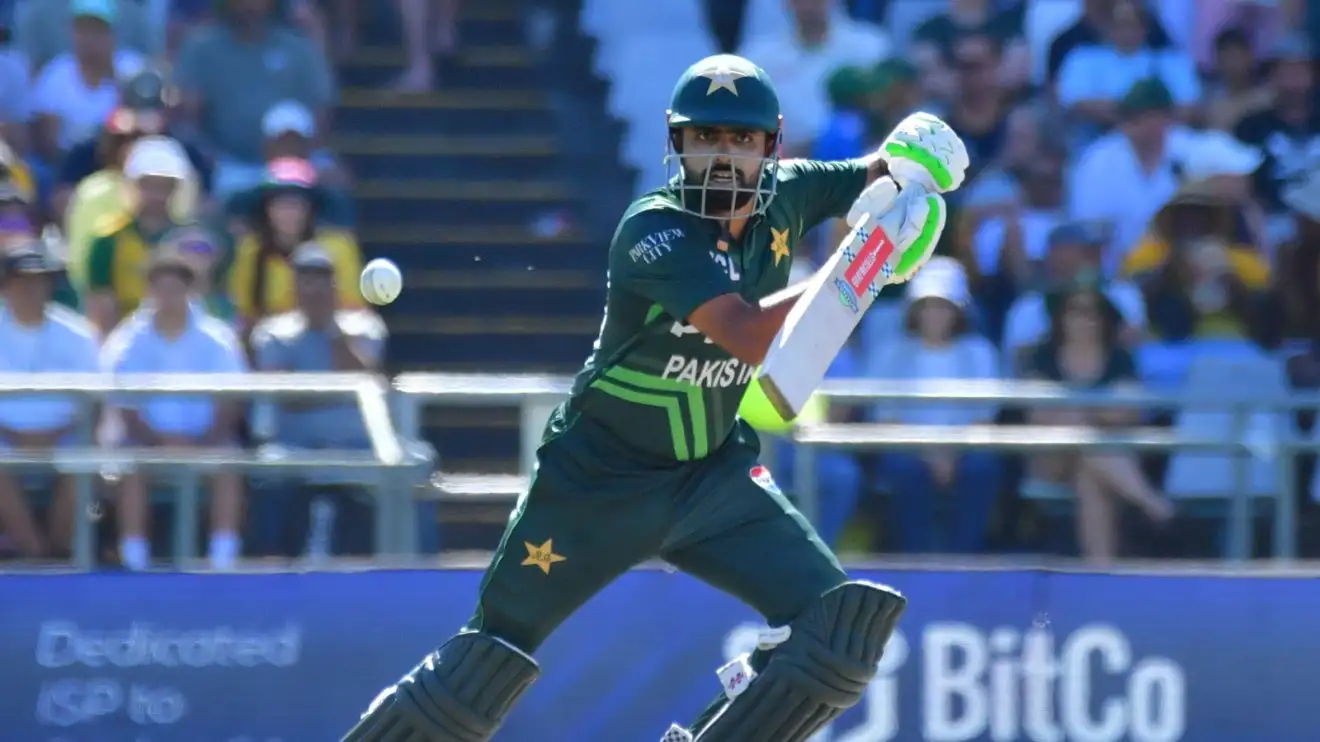 Babar Azam bats for Pakistan