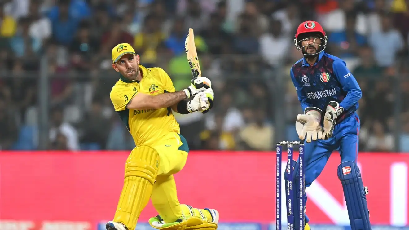 Glenn Maxwell bats in ODI cricket