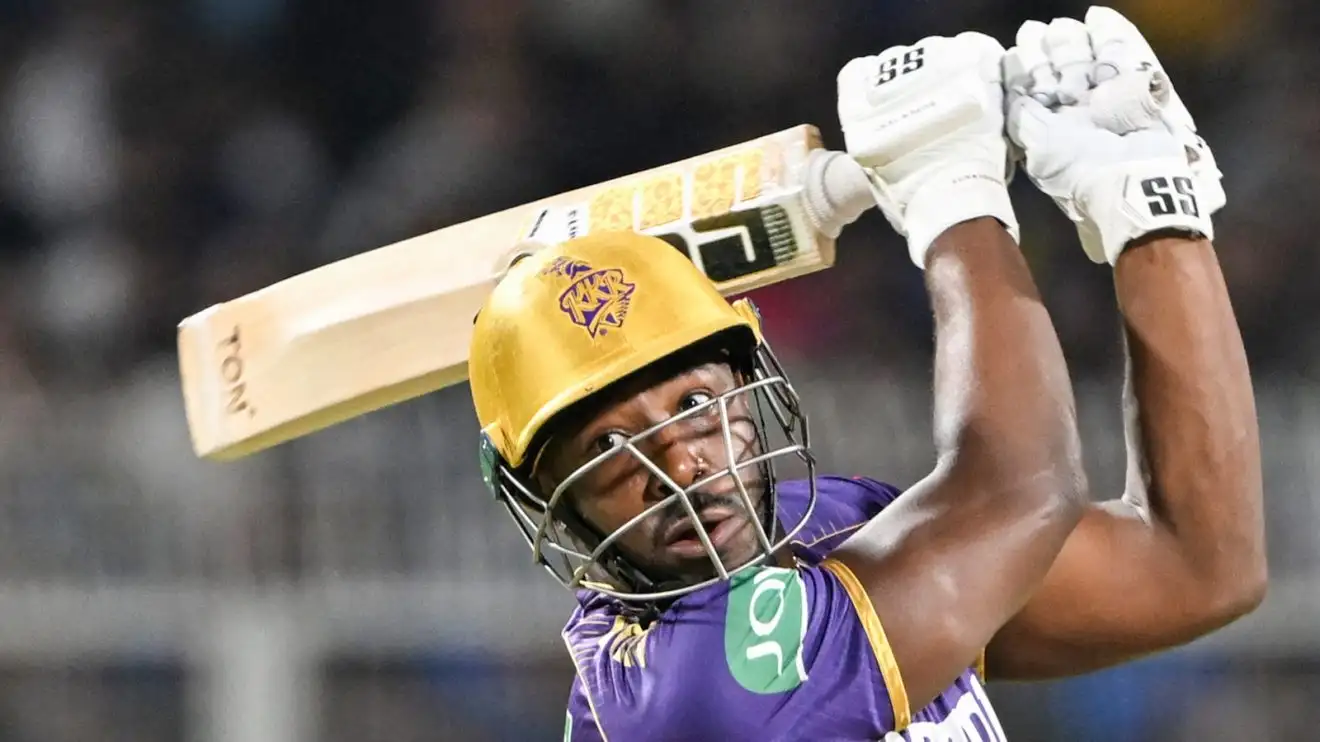 Andre Russell bats