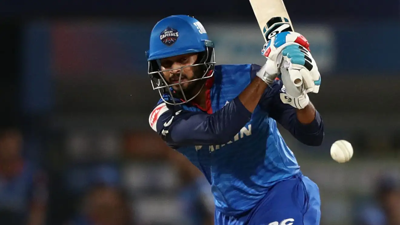 Shreyas Iyer bats in the IPL