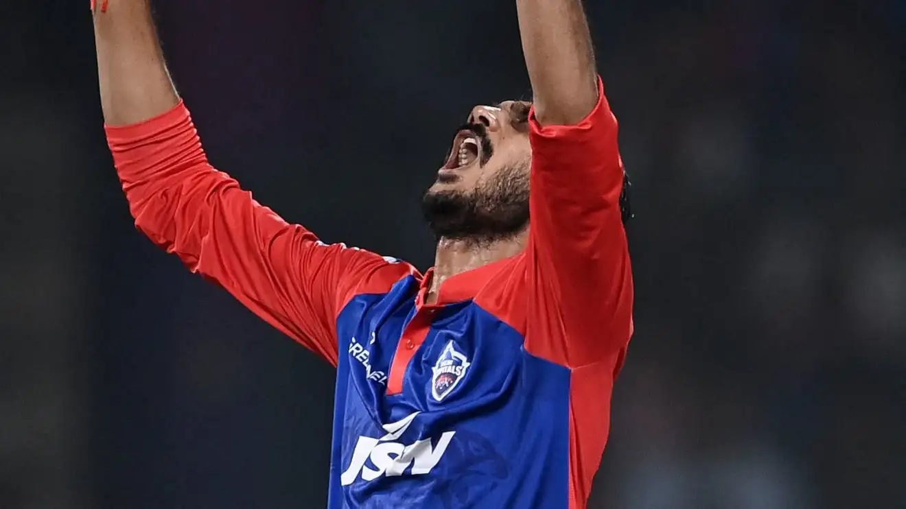 Axar Patel celebrates