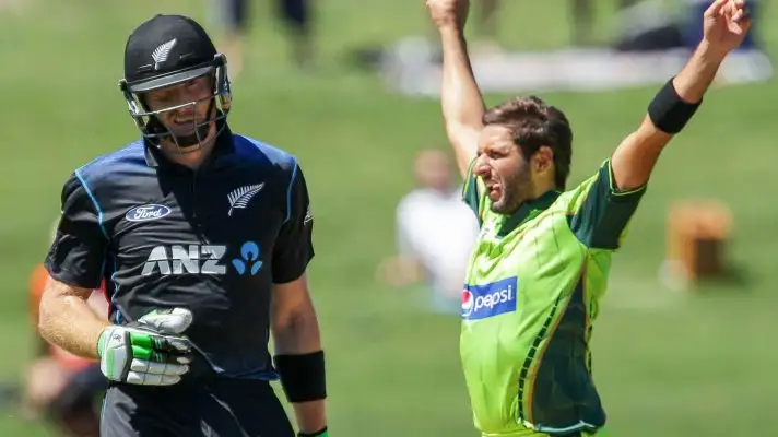 Shahid Afridi celebrates