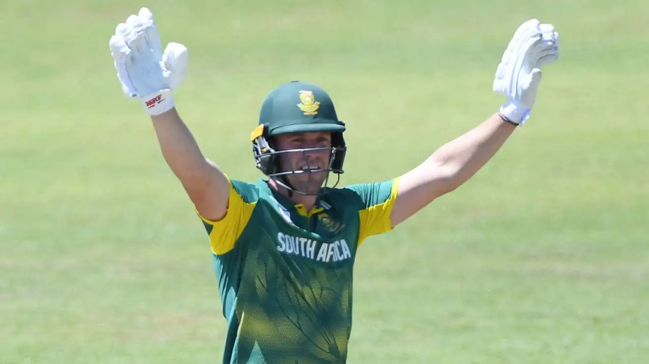 AB de Villiers plays cricket