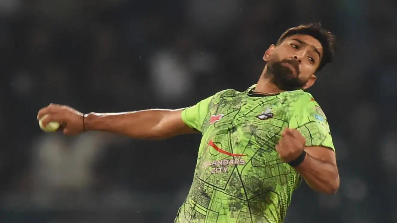 Haris Rauf bowls