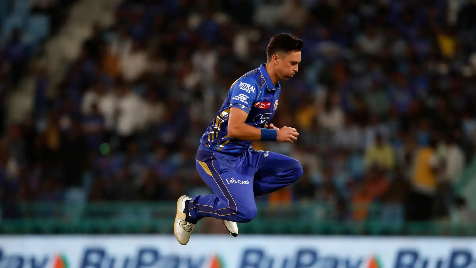 Trent Boult jumps