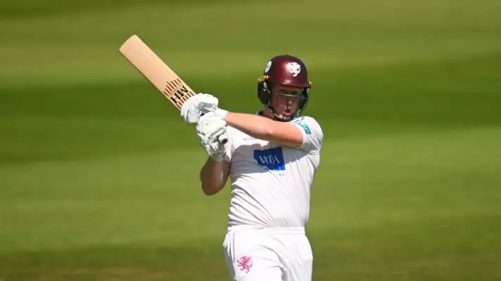 James Rew bats