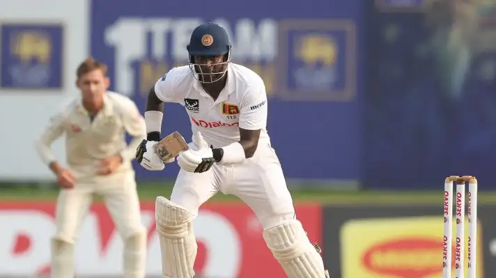 Angelo Mathews bats in Tests