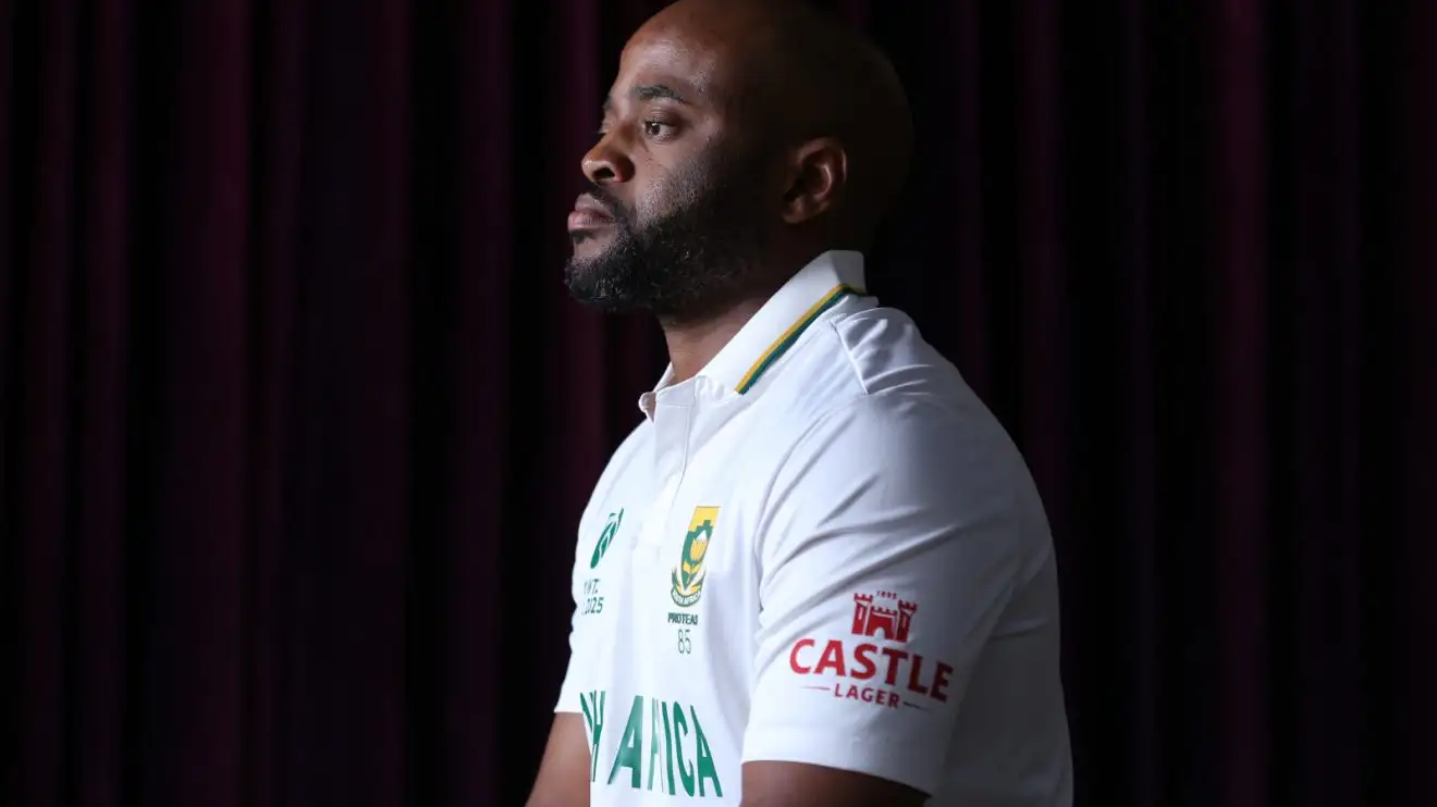 Temba Bavuma poses
