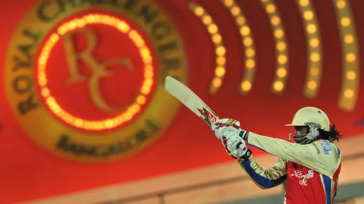 Chris Gayle bats