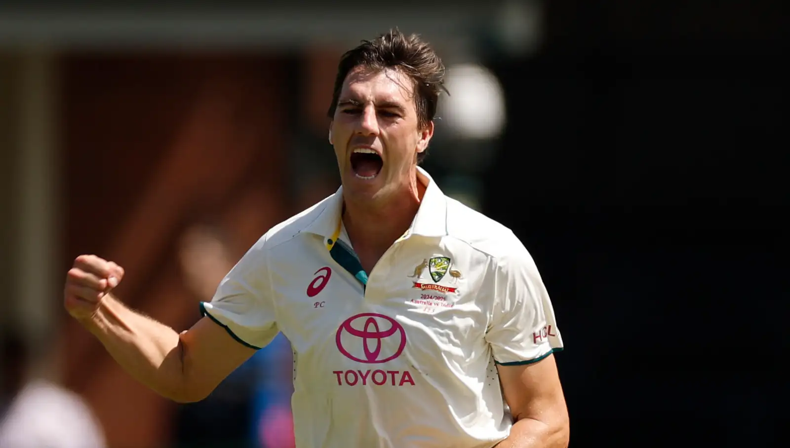 Pat Cummins celebrates