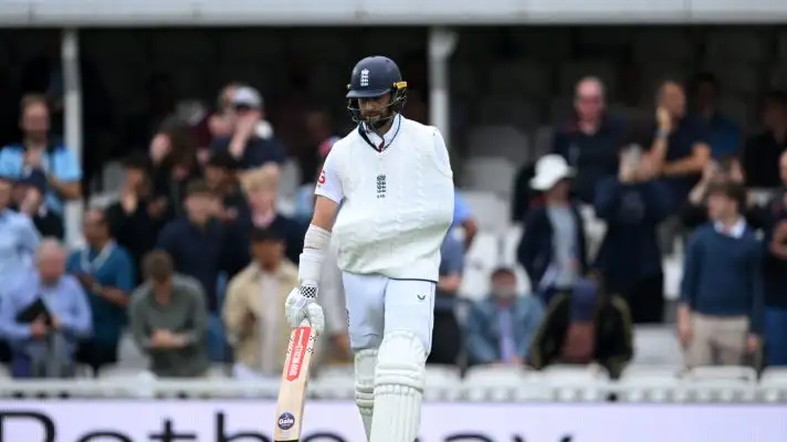 Chris Woakes walks