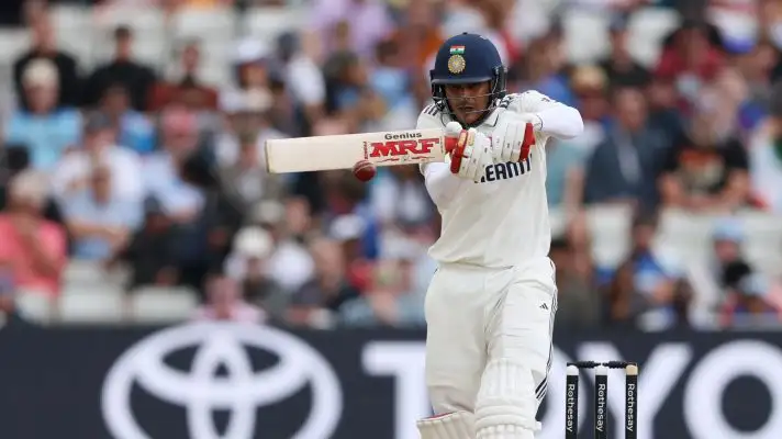 Shubman Gill watches the ball