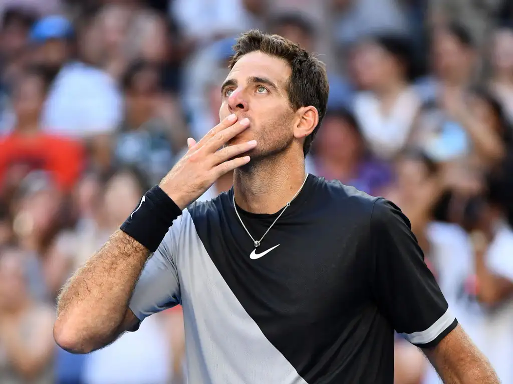 Juan Martin del Potro celebrates