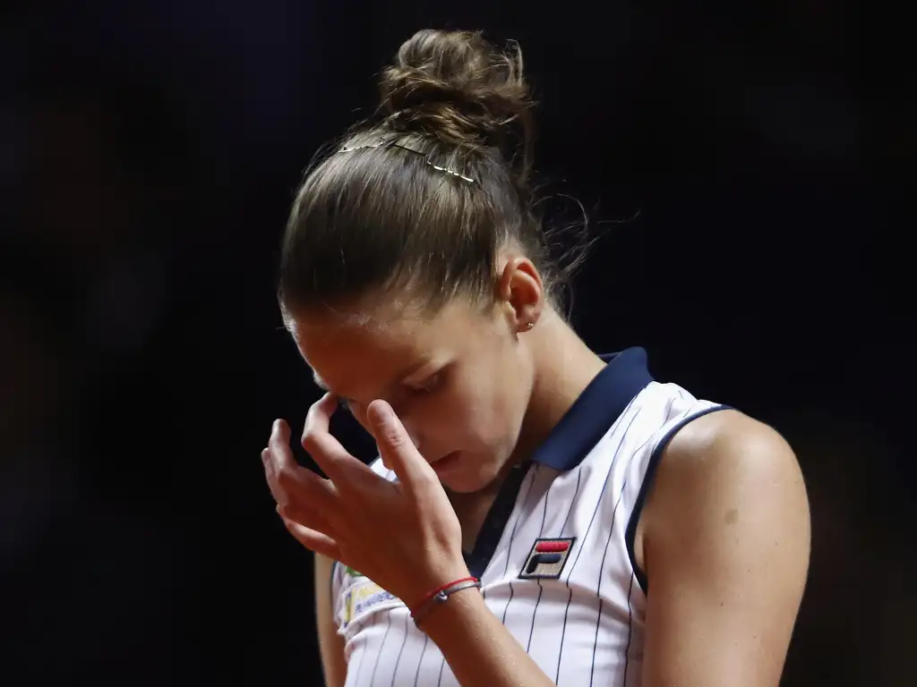 Karolina-Pliskova unhappy