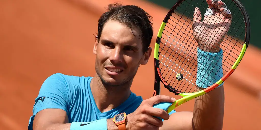 Rafael Nadal celebrates