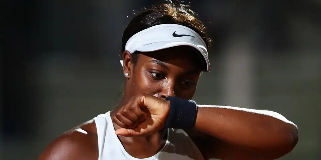 Sloane Stephens dejected