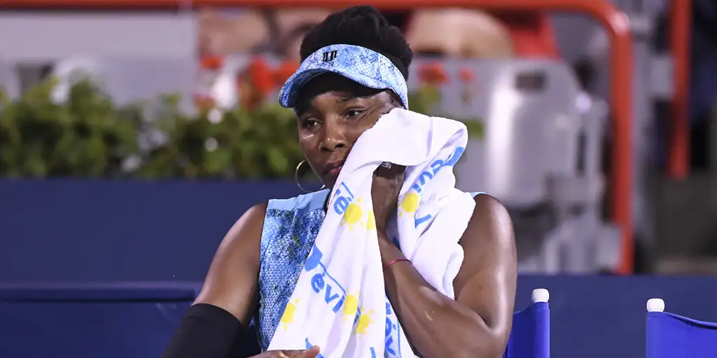 Venus Williams dejected