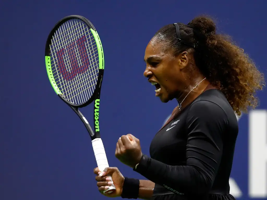 Serena Williams shouting