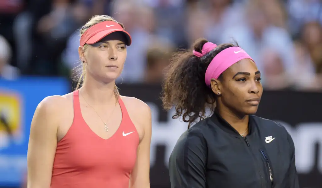 Maria Sharapova and Serena Williams