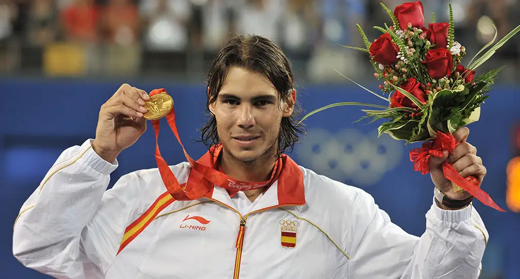 Rafael Nadal won the Olympic gold in 2008