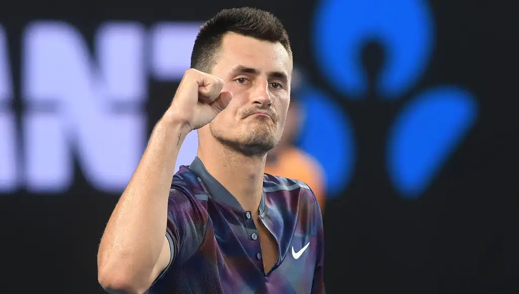 Bernard Tomic fist pump