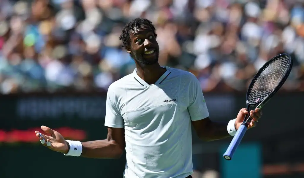 Gael Monfils happy