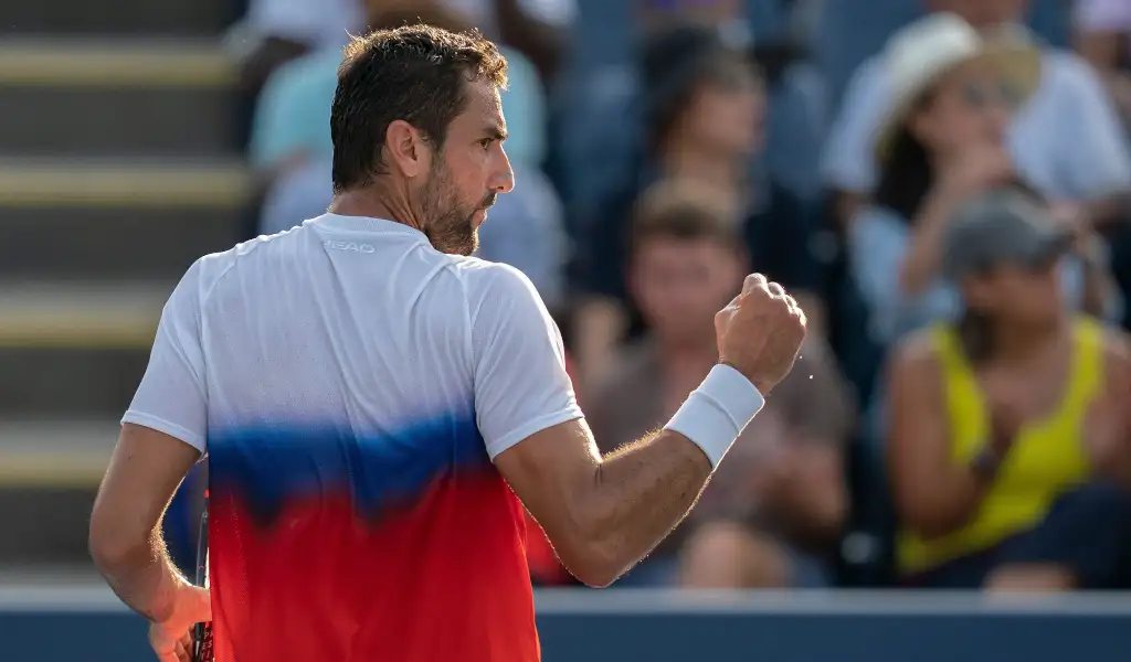Marin Cilic in action