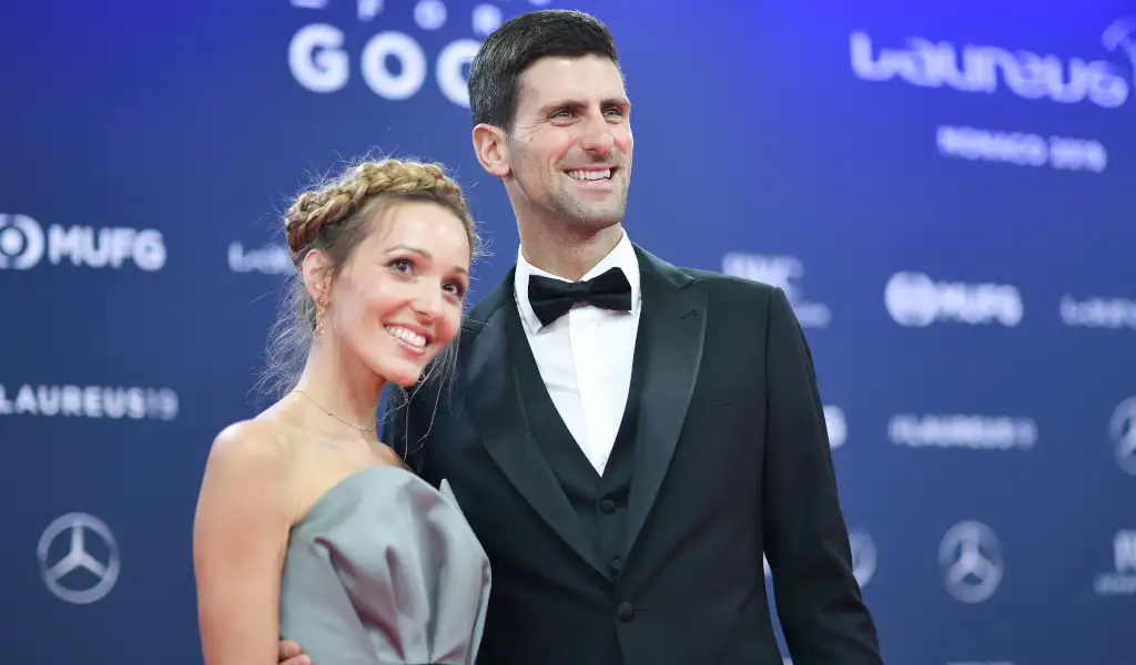 Jelena Djokovic and Novak Djokovic