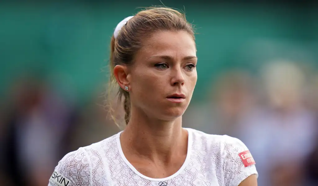 Camila Giorgi during a match