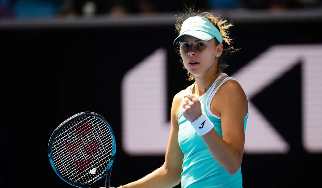 Magda Linette fist pump