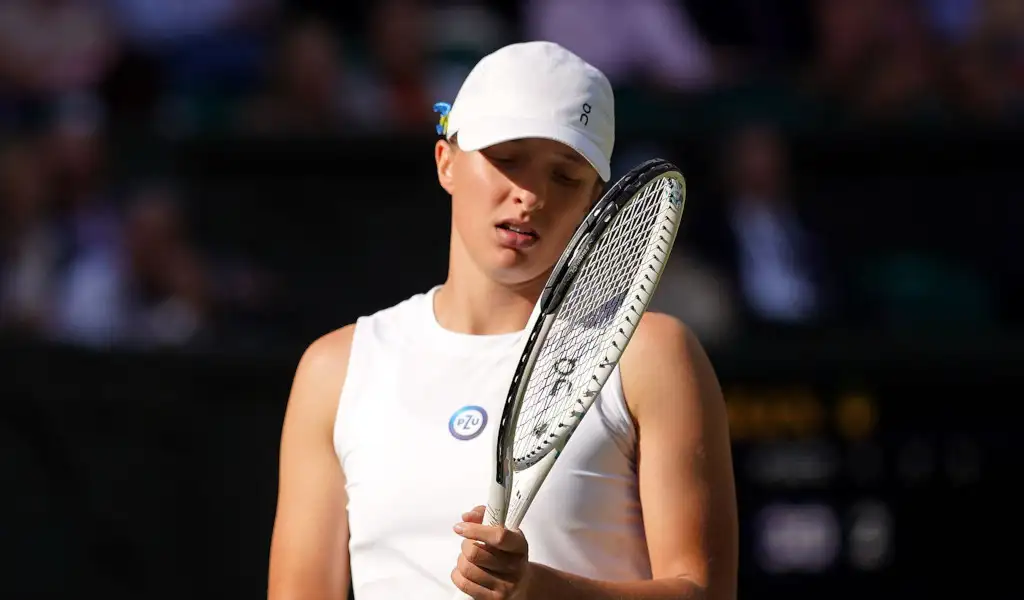 Iga Swiatek participates in Wimbledon