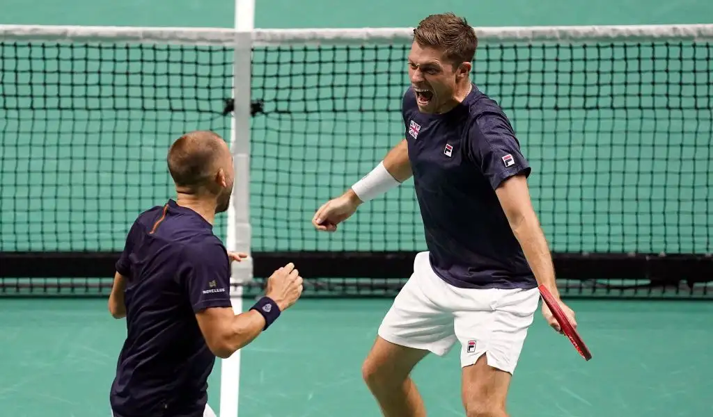 Dan Evans and Neal Skupski won a dramatic Davis Cup doubles decider