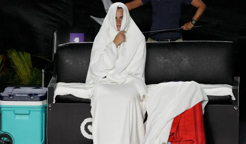 Aryna Sabalenka at the WTA Finals in Cancun