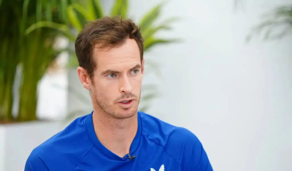 Andy Murray speaking in Doha