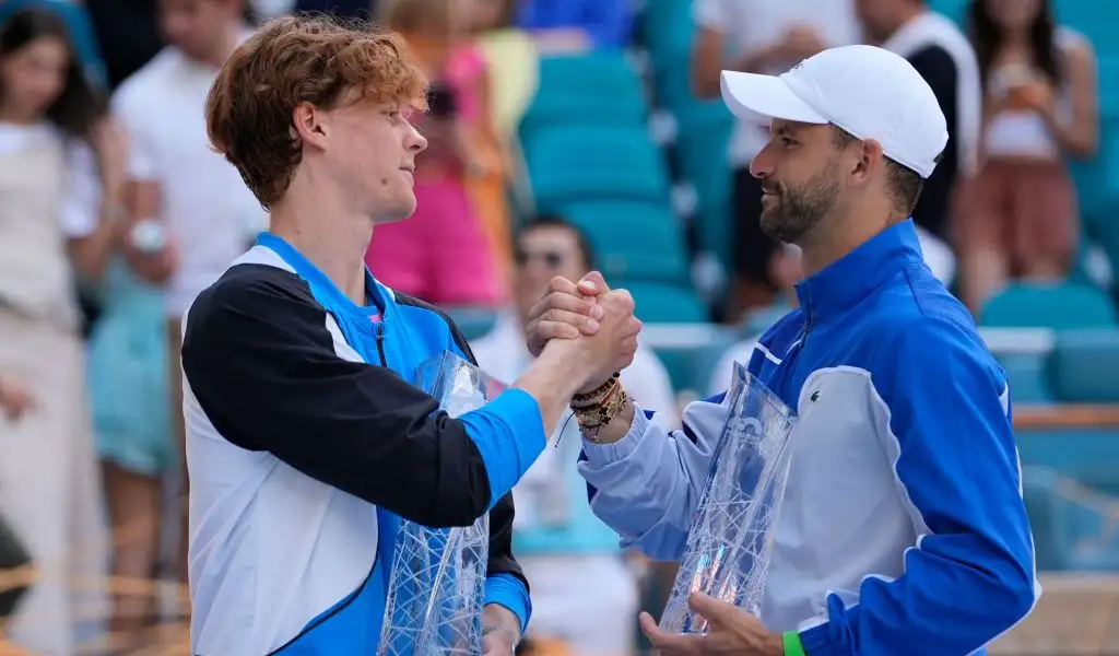 Jannik Sinner beat Grigor Dimitrov in the Miami Open final