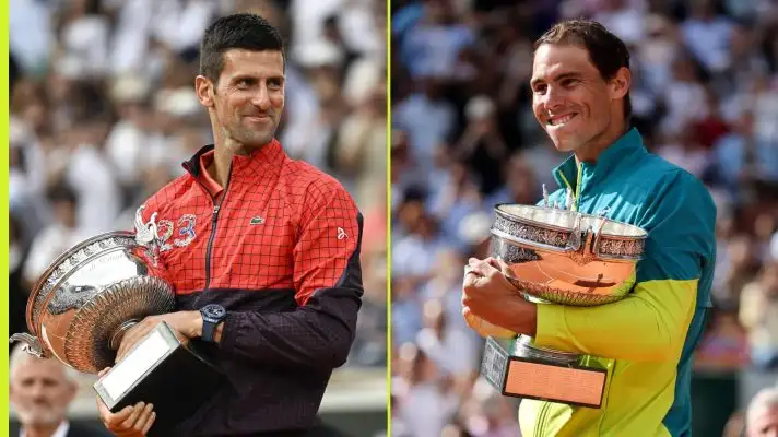 Novak Djokovic and Rafael Nadal were the French Open champions in 2023 and 2022 respectively