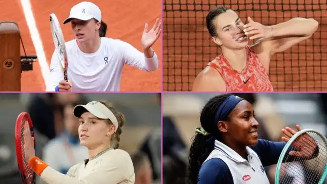 Swiatek, Sabalenka, Gauff, Rybakina