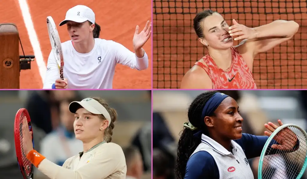 Swiatek, Sabalenka, Gauff, Rybakina