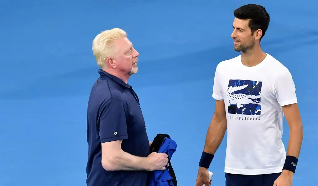 Novak Djokovic Boris Becker