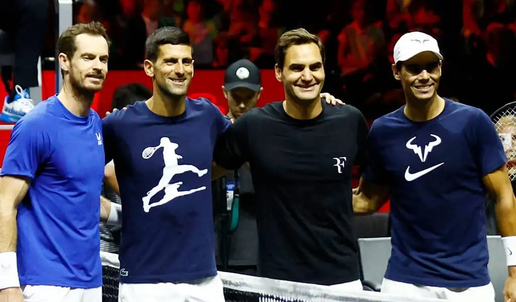 Andy Murray, Novak Djokovic, Roger Federer and Rafael Nadal