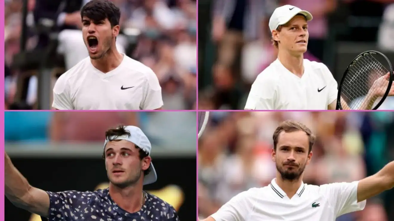 Jannik Sinner vs Daniil Medvedev, Carlos Alcaraz vs Tommy Paul: Wimbledon quarter-final predictions