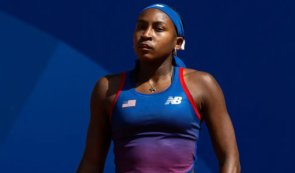 Pictured: Coco Gauff at the Paris 2024 Olympic Games