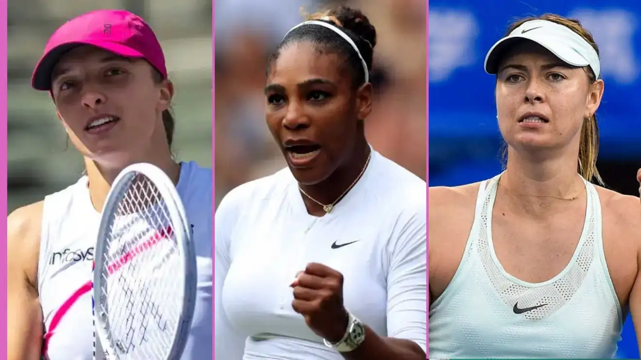 Iga Swiatek v Serena Williams v Maria Sharapova