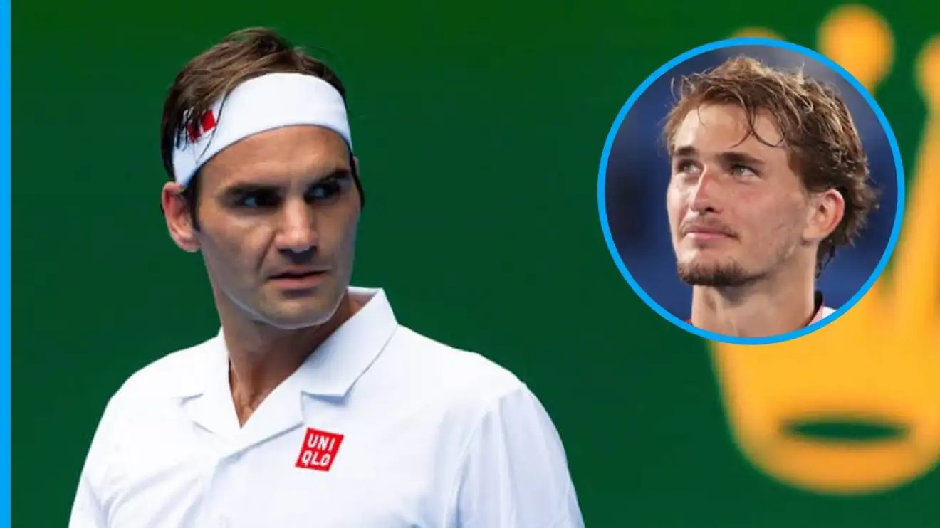 Roger Federer and Alexander Zverev