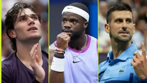 Jack Draper, Frances Tiafoe and Novak Djokovic