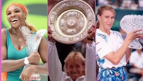 Serena Williams, Martina Navratilova and Steffi Graf