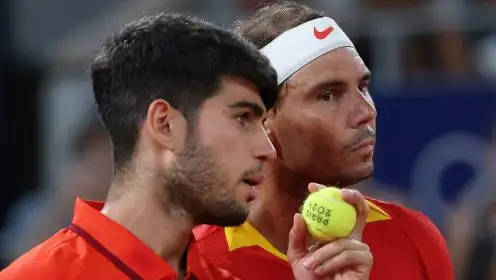 Carlos Alcaraz and Rafael Nadal together at the Paris 2024 Olympic Games