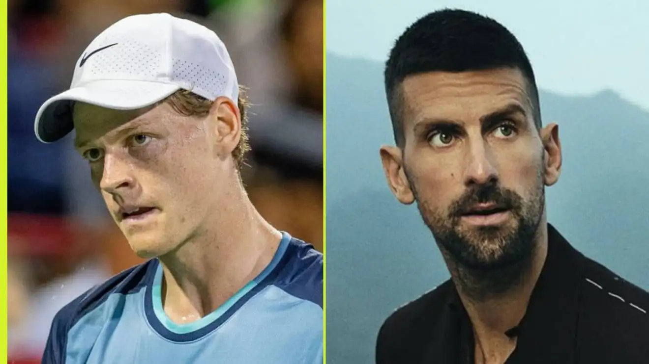 Jannik Sinner and Novak Djokovic